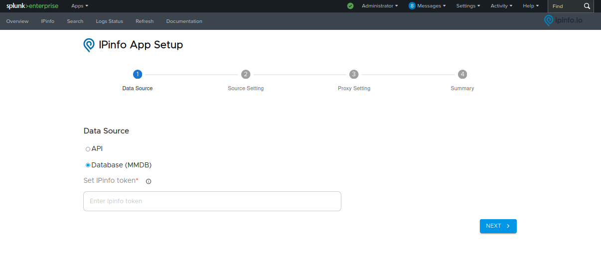 IPinfo Splunkbase App Download