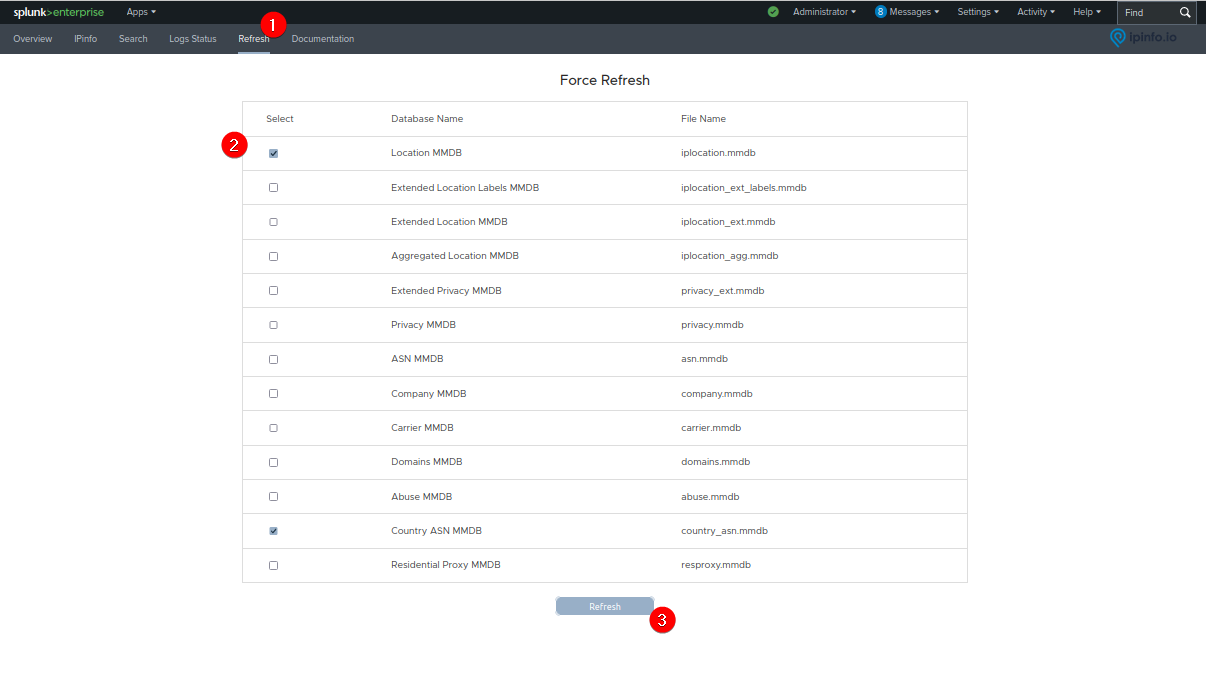 IPinfo Splunkbase App Download