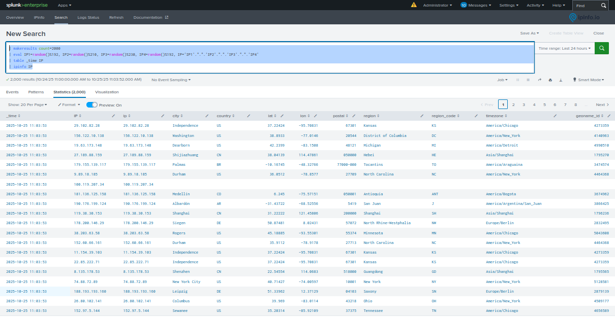IPinfo Splunkbase App Download